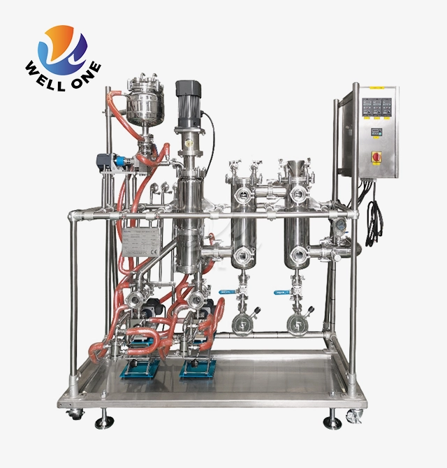 Short Path Molecular Distillation Wiped Film Evaporator